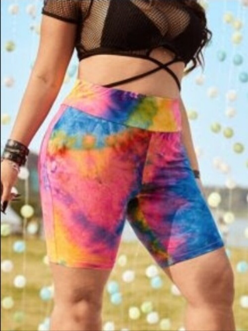 Tie-Dye Bike Shorts 2x